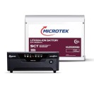 Microtek Combo – SMART Hybrid NEW 1275 1115VA/925W Pure Sine Wave Inverter (12V) + 12.8V 100Ah LiFePO4 Deep Cycle Battery | Fast Charge